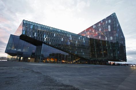 Harpa Reykjavík Concert Hall and Conference Centre | Henning Larsen Architects #ConcertHall #Hall #HenningLarsenArchitects Harpa Reykjavik, Iceland Wallpaper, Harpa Concert Hall, Concert Hall Architecture, Auditorium Design, Henning Larsen, Iceland Photography, Olafur Eliasson, Tall Buildings