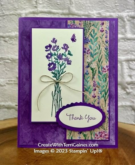 Su Painted Lavender, Stampin Up Painted Lavender Cards, Perennial Postage Stampin Up Cards, Stampin Up Painted Lavender, Stampin Up Perennial Lavender, Perennial Lavender Stampin Up Cards, Painted Lavender Stampin Up Cards, Lavender Stamp, Lavender Bundle