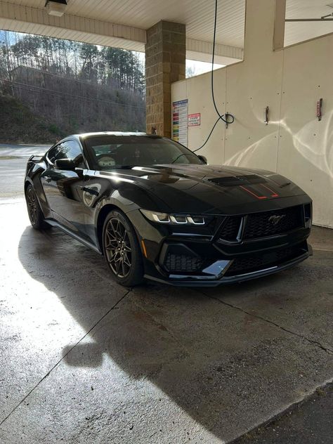 Mustang 2024, Black Mustang, Cars 2, Pretty Cars, First Car, Dark Horse, Mustang Gt, Dream Car, Maserati