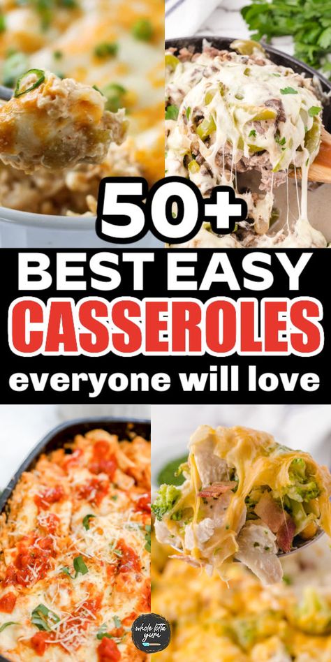 Craving comfort food? These 50 simple casseroles are easy to make and full of flavor—perfect for a cozy night in. Healthy Casserole Recipes For Dinner, Simple Casserole Recipes, Casserole Recipes With Ground Beef, Gluten Free Casserole Recipes, Simple Casseroles, Gluten Free Casserole, Casserole Recipes For Dinner, Healthy Casserole, Healthy Casserole Recipes