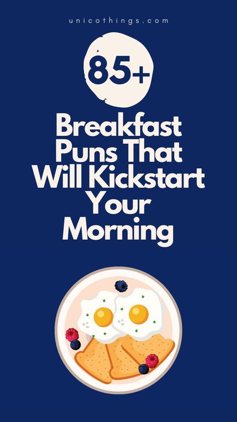 Start your day with these funny and hilarious breakfast puns that will add a delicious dose of humor to your morning routine.😅 Toast Puns, English Puns, Breakfast Puns, Funny Breakfast, Witty Comebacks, Double Entendre, English Vocab, Smile On, Funny Puns