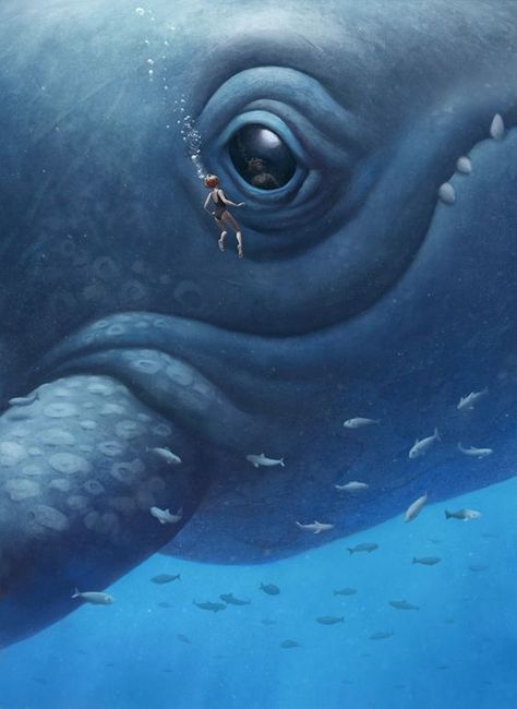 S.V.M. Enari-Potter on Twitter: "“Be kind, for everyone you meet is fighting a hard battle.”   #art Ture Ekroos @Behance #quote #compassion #surreal https://t.co/GHAmUZu0VH" Netflix Codes, To Watch, A Whale, Netflix Movies, Art Et Illustration, Sea Monsters, Arte Animal, Arte Fantasy, 판타지 아트