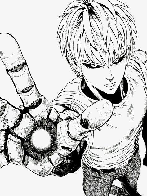 Genos Opm Manga, Yusuke Murata, Anime One Punch Man, Tatsumaki One Punch Man, Genos Wallpaper, Saitama One Punch, Saitama One Punch Man, One Punch Man Manga, One Punch Man Anime