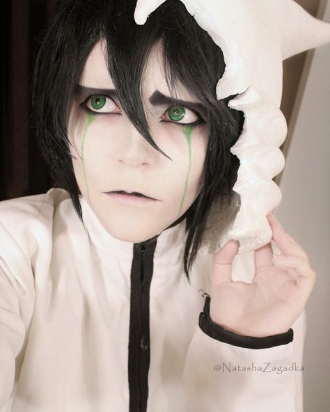 Ulquiorra costest!^^ | #bleach #cosplay #ulquiorra Ulquiorra Cosplay, Ichigo Ulquiorra, Bleach Cosplay, Bleach Ichigo, Dec 30, Halloween Face, Face Makeup, Halloween Face Makeup, Bleach