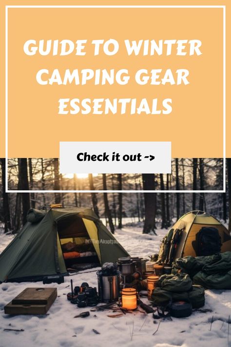 Discover the essential inventory for winter camping! With this comprehensive list, your outdoor escapades in the frosty terrain of the US will be both secure and thrilling. Winter Camping Gear, Car Camping Gear, Must Have Camping Gear, Camping Gear Checklist, Essential Camping Gear, Four Season Tent, Pet Camping, Camping Must Haves, Winter Survival