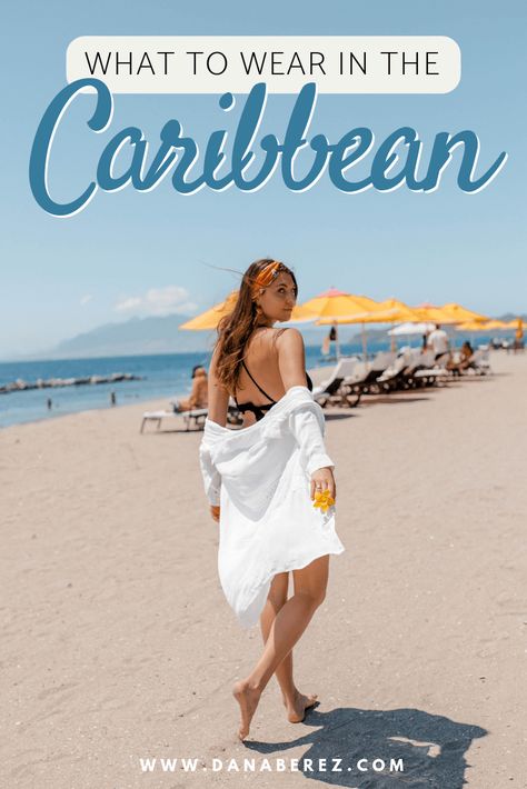 Caribbean Vacation Outfit Ideas, Caribbean Vacation Outfits, Carribean Vacation Outfits, Caribbean Vacation Outfit, Beach Vacation Outfit Ideas, Spring Break Packing, Caribbean Holiday, Caribbean Outfits, Summer Beach Outfits