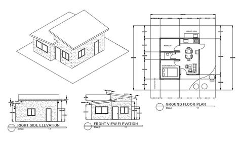 Simple Elevations For House, Side Elevation Designs For House, Simple House Design Drawing, Simple Elevation Designs For House, Simple House Layout, Front Elevation Drawing, Layout Plan Design, Home Front Elevation, Simple House Drawing