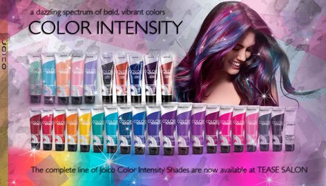 Joico Color Intensity, Joico Hair Color, Vivid Hair, Joico Color, Web Colors, Hair Color Chart, Pulp Riot, Rustic Colors, Colorful Hair