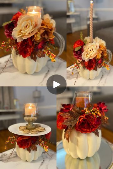 131K views · 796 reactions | Fall decor centerpieces | Easy fall Decor table centerpieces DIY #fall🍂 #tabledecor #tablecenterpieces | By Special Creations By Nelly | Facebook Fall Table Centerpieces Diy Dollar Tree, Diy Fall Table Centerpieces Dollar Store, Easy Fall Centerpieces For Table, Fall Deco Mesh Centerpieces For Table, Cheap Fall Centerpieces Dollar Stores, Diy Pumpkin Flower Centerpiece, Dollar Tree Wire Pumpkin Frame Centerpiece, Fall Centerpieces For Table Diy, Fall Centerpieces Diy