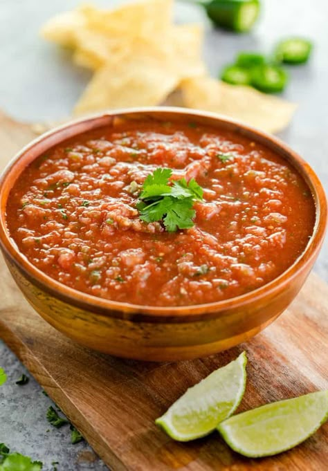 Cooked Salsa Recipe, Restaurant Salsa Recipe, Authentic Mexican Salsa Recipe, Restaurant Style Salsa Recipe, Salsa Homemade, Freeze Leftovers, Restaurant Salsa, The Cozy Cook, Mexican Salsa Recipes