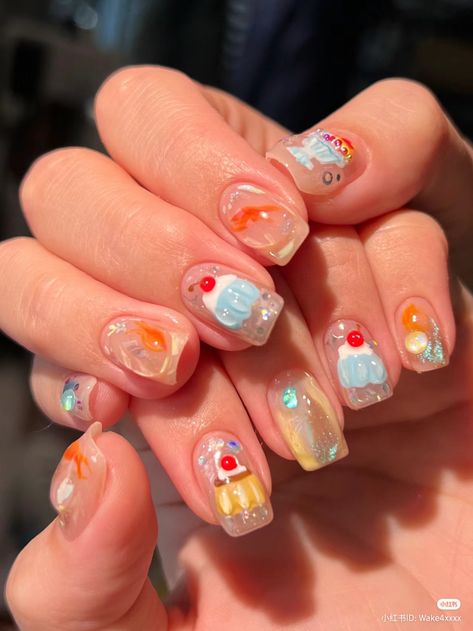 #Nailinspiration #pudding #cute Pudding Nails, Mood Art, Solid Color Nails, Korean Nails, Polish Ideas, Color Nails, Cute Nail Art, Dream Nails, Makeup Inspo