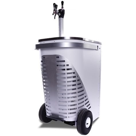 6 Portable Kegerators for Poolside Pints #keg #party #pool #kegerator #beer Beer Keg Ideas, Outdoor Kegerator, Diy Cooler, Beer Wall, Kitchen Set Up, Beer Keg, Pots And Pans Sets, Draft Beer, Whiskey Barrel