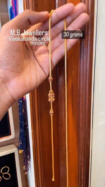 M.B.JEWELLERS on Instagram Mopu Designs Gold, Gold Jewellry, Light Weight Jewelry, Gold Long Necklace, More Design, Mysore, Latest Jewellery, Kolkata, Chennai