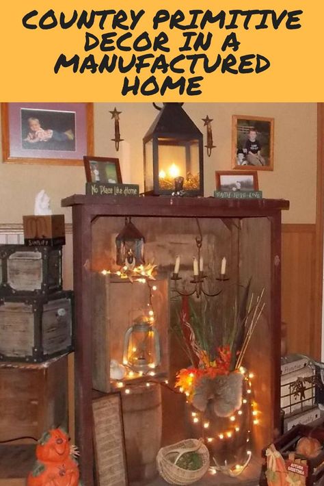 Looking for country primitive decor ideas? How To Decorate Primitive Style, Farmhouse Primitive Living Room, Primitive Hutch Decorating Ideas, Primitive Wall Colors, Primitive Decorating Country Rustic Farmhouse, Primitive Kitchen Decorating Ideas, Country Sampler Decorating Ideas, Country Primitive Living Room, Primitive Kitchen Backsplash