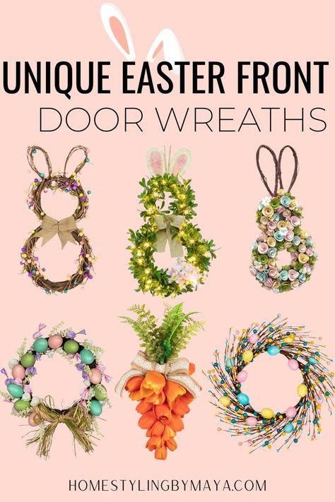 easter wreaths easter wreath ideas easter wreaths for front door easter wreaths for front door bunny unique easter wreath ideas easter decorations easter decor ideas for the home spring wreaths for front door 2023 spring wreaths Spring Wreaths 2023, Bunny Wreaths For Front Door, Front Door 2023, Easter Wreath Ideas, Easter Wreaths For Front Door, Bunny Wreaths, Easter Front Door Wreath, Spring Wreaths For Front Door, Easter Front Door