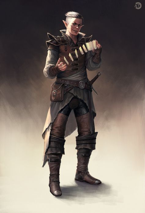 Andrew Clark, Elf Rogue, Storm Kings Thunder, Male Elf, Half Elf, Dragon Scales, Historical Armor, High Elf, Forgotten Realms