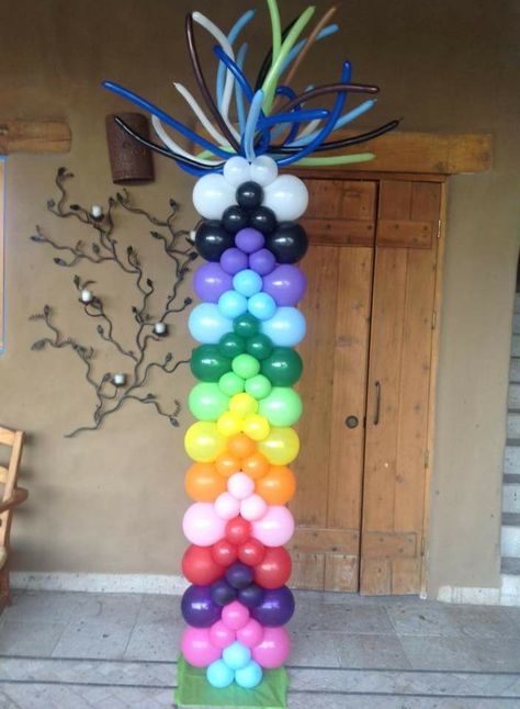 Girl Scout Bridging, Balloon Pillars, Rainbow Balloons, Custom Balloons, Balloon Columns, Balloon Design, Wedding Balloons, Balloon Bouquet, Balloon Arch