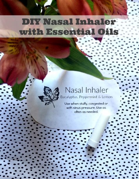 Essential Oils Sinus, Nasal Inhaler, Essential Oil Inhaler, Fall Allergies, Sinus Relief, Homemade Essential Oil, Essential Oils Herbs, Living Essentials Oils, Diy Essential Oils