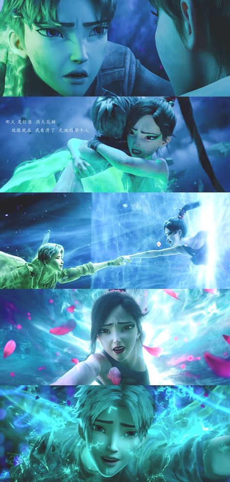 Green Snake Movie Wallpaper, Yi And Jin Abominable Fanart, Green Snake Verta, White Snake Movie, Green Snake Movie, Green Serpent, Man Hug, Mask Guy, Pet Bunny Rabbits