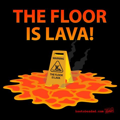 Need a new excuse for not working? Use a classic: THE FLOOR IS LAVA! Elf Report Card, Floor Is Lava, The Floor Is Lava, Youtube Banner Template, 1st Grade Math Worksheets, Challenge Games, Newspaper Template, Fun Games For Kids, Cute Coloring Pages