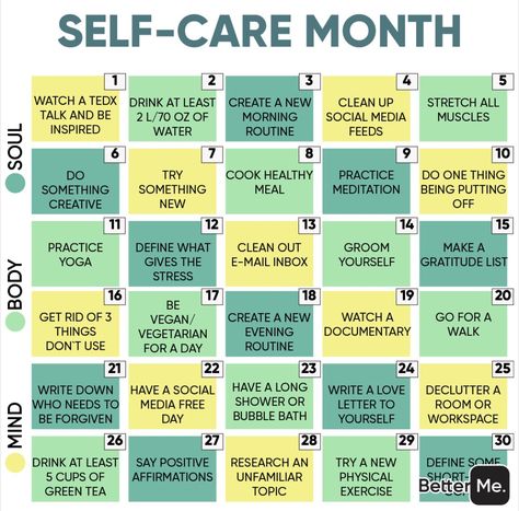 Self Care Month, Month Challenge, Self Care Challenge, Wellness Challenge, Detox Challenge, Paz Mental, Happiness Challenge, Short Term Goals, Self Care Bullet Journal