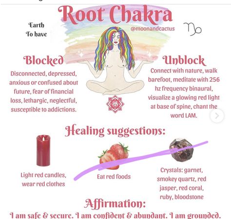 Chakra For Beginners, The Root Chakra, Chakra Healing Meditation, Chakra Health, Root Chakra Healing, Chakra Affirmations, Energy Healing Spirituality, Chakra Yoga, Les Chakras