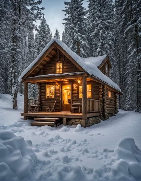 Building A Small House, Cabin Designs, Log Cabin Interior, Little Cabin In The Woods, Cabin Aesthetic, Log Cabin Rustic, Log Cabin Designs, Small Log Cabin, Cabin Exterior