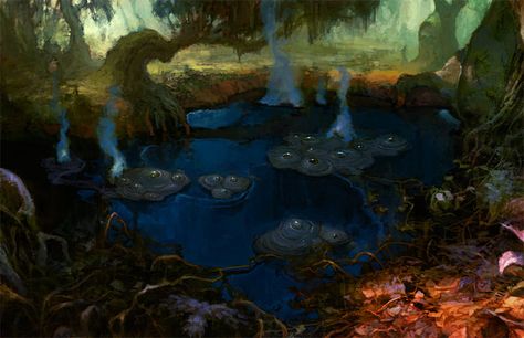 Tar Pit by Fyreant.deviantart.com on @deviantART Tar Pit, Mork Borg, Expedition Unknown, La Brea Tar Pits, Star Wars Fanfiction, Dragon Age Rpg, La Brea, Night Watch, Mood Colors