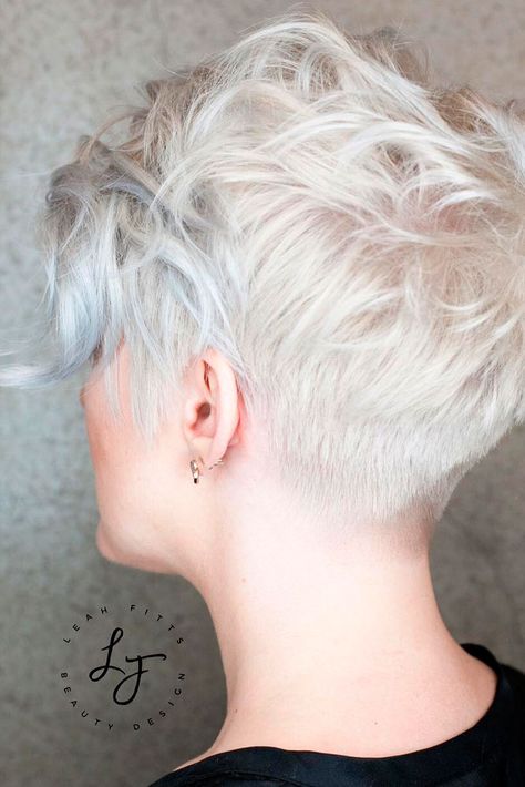 Sassy Short Curly Hairstyles for Women of any age! ★ See more: http://lovehairstyles.com/sassy-short-curly-hairstyles-women/ White Pixie Cut, Asymmetrical Pixie Haircut, Spikey Hair, Very Short Pixie Cuts, Platinum Pixie, Short Spiky Haircuts, Choppy Pixie Cut, Short Spiky Hairstyles, Short Hairstyles Fine