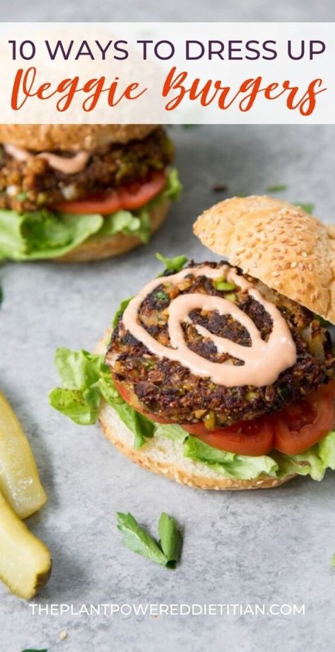 These #plantbased experts give their best advice on dressing up a classic veggie burger. #veggieburger #easyveggieburger #veggieburgerrecipe #easyveggieburgerrecipe #veggieburgertoppings Veggie Burger Toppings, Cob Bathroom, Quinoa Mushroom, Veggie Patty, Mushroom Burger Recipe, Mushroom Burgers, Best Veggie Burger, Easy Quinoa, Veggie Burgers Recipe