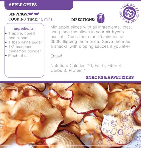 Apple Crisps In Air Fryer, Apple Chips Air Fryer, Healthy Apple Chips, Baked Apple Chips Recipe, Air Fryer Apple Chips, Cinnamon Apple Chips Baked, Healthy Fall Snacks, Oven Baked Apple, Apple Chips Recipe