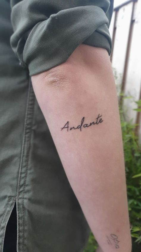 Andante Tattoo Mamma Mia, Mamma Mia Tattoos Ideas, Abba Inspired Tattoo, Mamma Mia Inspired Tattoo, College Tattoos, Mama Mia Tattoo, Mamma Mia Tattoo, Abba Tattoo, Dream Tattoo Ideas