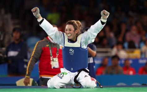 Jade Jones wins Taekwondo gold medal at Rio Olympics 2016 as GB star recreates… Jade Jones, European Games, Ufc Boxing, British Sports, Team Gb, Rio Olympics 2016, Rio Olympics, Mma Boxing, Olympic Team