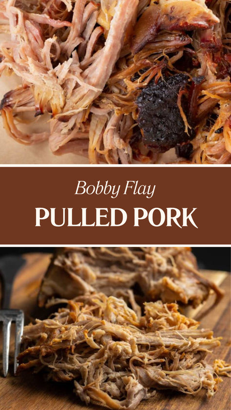 Bobby Flay Pulled Pork Boneless Pork Leg Recipes, Crispy Pulled Pork, Pioneer Woman Pork Shoulder Recipes, Pulled Pork Shoulder Recipes, Tender Pulled Pork, Pork Barbecue Recipe, Pulled Pork Seasoning Recipes, Best Pork Shoulder Recipe, Smoked Boneless Pork Shoulder