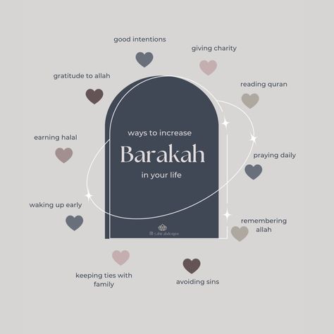 Easy Ways to increase barakah in your life 💌 . . Follow @t.ahir.ahdesigns ✨ . #islamic #islamicquotes #islamicpost #reminder #muslim #fyp #fypシ #foryou #explore #explorepage #instagood #aesthetic #aesthetics #beauty #graphicdesign #design #designer #islamicquotes #positivity #vibes #muslimah Barakah In Islam, Islamic Lifestyle, Calligraphy Supplies, Islam Beliefs, Design Posters, Learn Islam, How To Wake Up Early, Quran Verses, Graphic Design Posters