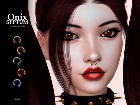 [Suzue] Onix Septum Sims 4 Pearcing Cc, Sims Cc Septum, Ts4 Septum Piercing, Sims 4 Cc Face Peircings, Sims 4 Cc Septum Piercing Patreon, Sims 4 Crooked Septum, Sims 4 Maxis Match Piercings Cc, Sims 4cc Piercings, Sims 4 Custom Content Piercings