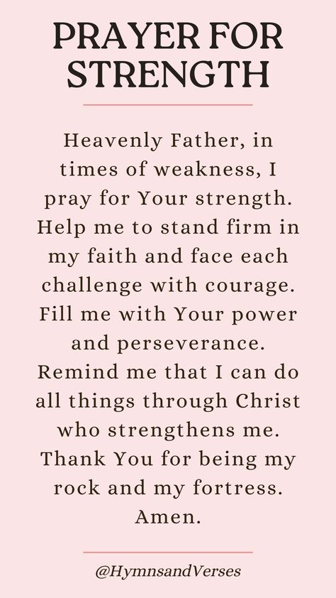 Find strength and courage with this prayer. Ask God for the resilience to overcome challenges and stay strong in faith. Scripture For Self Love, Strength Faith Quotes, Best Prayers For Healing, Prayers For Faith And Strength, Godly Affirmations Faith, Prayers For Others Healing, Words Of Encouragement Quotes Positivity, God Help Me Through This Strength Quotes, Prayers For Strength Hard Times