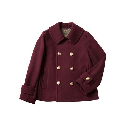 Lamb Melton Classic P Coat via Polyvore featuring outerwear, coats, melton wool coat, purple coat und melton coat P Coat, Jane Marple, Purple Coat, Mode Inspiration, Dream Clothes, Outerwear Coats, Fashion Killa, Look Cool, Wool Coat