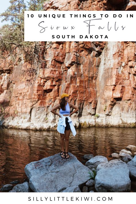 10 Unique Things to Do in Sioux Falls, South Dakota — silly.little.kiwi Falls Park Sioux Falls, Things To Do In Sioux Falls South Dakota, Sioux Falls South Dakota Things To Do, Souix Falls South Dakota, Things To Do In South Dakota, Spearfish South Dakota, Pierre South Dakota, South Dakota Road Trip, South Dakota Vacation