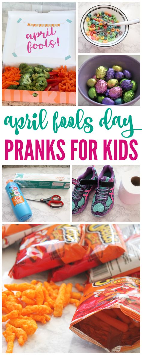 April Fools Tricks, April Fools Food, April Fools Day Pranks, Funny Pranks For Kids, Funny April Fools Pranks, Christmas Pranks, Food Pranks, Pranks To Pull, Easy Pranks