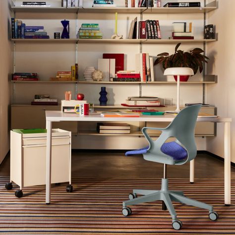 Herman Miller Desk, Herman Miller Office, Step Lighting Outdoor, Alexander Girard, Grey Desk, Dresser Storage, Outdoor Floor Lamps, Office Desks, Ergonomic Office Chair