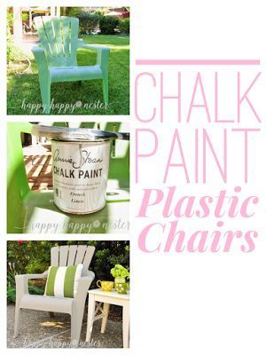 Do you have those old faded plastic outdoor chairs? Don't throw them out, paint them with Annie Sloan Chalk Paint. The paint stays on and now you have a beautiful color chair. Gable Patio, Painting Plastic Chairs, Annie Sloan Furniture, Waterproof Patio, Antique Dining Chairs, Plastic Chairs, Painted Chair, Patio Covers, White Dining Chairs