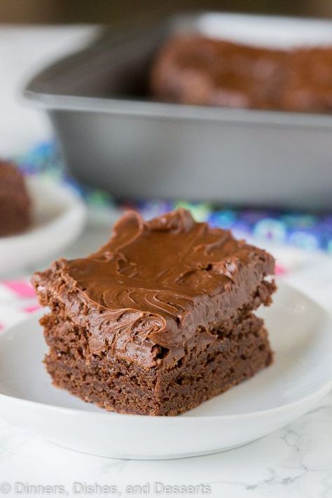 From scratch brownies that are fudgy, chocolatey, and delicious Crazy Cake Recipe, Crazy Cake Recipes, Homemade Brownies Easy, Wacky Cake, Cheesecake Oreo, Crazy Cake, Brownies Recipe Homemade, Tasty Chocolate Cake, Homemade Brownies