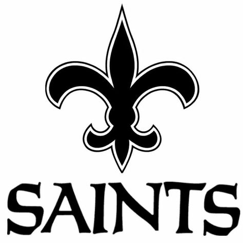 New Orleans Saints Football Clip Art, Nfl Football Logos, Bad Logos, Saints Logo, New Orleans Saints Logo, Nfl Saints, Chiefs Logo, Saints Football, Black And White Logos