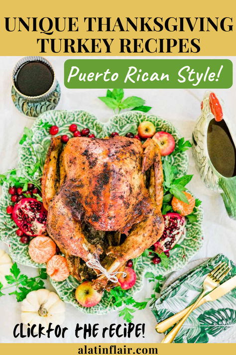 Unique Thanksgiving Turkey Recipes: Puerto Rican Style! ✨ Impress your guests with this flavorful and juicy twist on a classic holiday dish. Get ready to savor the authentic taste of Puerto Rico! 🦃🍽️ CLICK FOR THE RECIPE! Cheesy Carrots, Cranberry Pinwheels, Parmesan Carrots, Carrots Glazed, Easy Thanksgiving Turkey, Best Turkey Recipe, Best Thanksgiving Turkey Recipe, Cauliflower Tots, Easy Roast