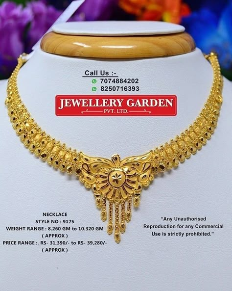 Instagram photo by Jewellery Garden Pvt.Ltd • Dec 6, 2019 at 1:08 PM Jewellery Garden Pvt Ltd, Bridal Necklace Designs, Gold Bridal Necklace, Gold Jewelry Simple Necklace, Beautiful Gold Necklaces, Diamond Necklace Designs, Gold Necklace Indian Bridal Jewelry, Gold Bridal Earrings, Gold Bride Jewelry