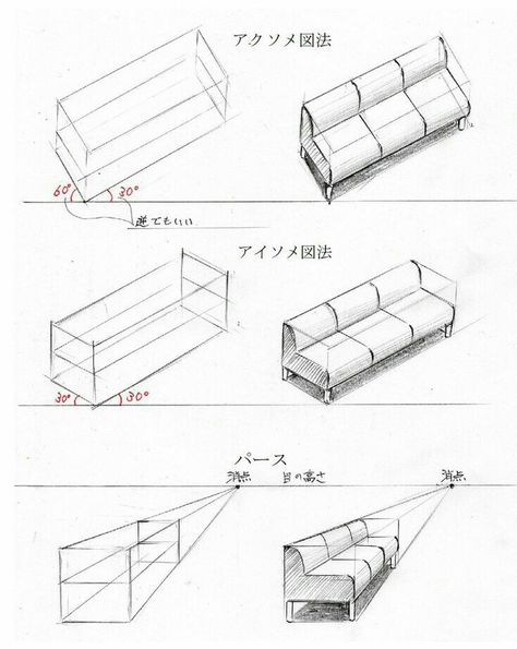 Interior Design Sketchbook, Drawing Furniture, Furniture Sketch, Architecture Drawing Sketchbooks, Furniture Design Sketches, Architecture Drawing Plan, Perspective Drawing Architecture, Interior Architecture Drawing, Perspective Drawing Lessons