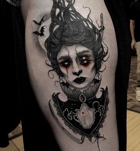 the only ghost I ever saw 🌑 #blackveiltattoo #blacktattooart #tattooistartmag #darkartists #blackworkerssubmission #inkedmagazine… Geisha Tattoo For Men, Geisha Tattoo Sleeve, Tato Mata, Gotik Tattoo, Art Geisha, Dark Feminine Tattoos, Tato Tradisional, Geisha Tattoo Design, Model Tattoo