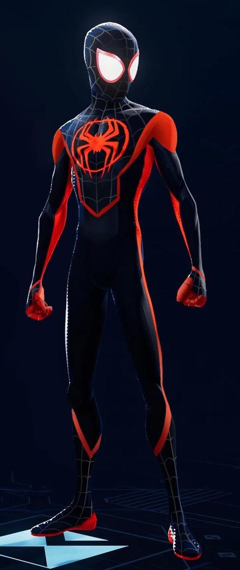 Miles Morales Spider Suit, Spider Man Suit Concept Art, Spider Man Oc Suits, Spider Man Suits Design, Spiderman Suit Designs, Miles Suit, New Spiderman Suit, Miles Morales Suit, Spiderverse Oc