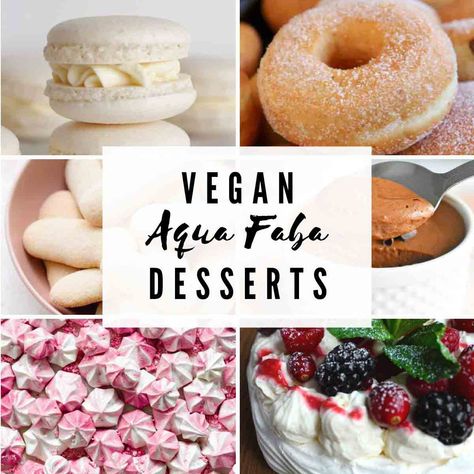 30 Tasty Vegan Aquafaba Desserts Uses For Aquafaba, What To Do With Aquafaba, Vegan Aquafaba Recipes, Aquafaba Recipes Desserts, Aquafaba Desserts Vegan, Aquafaba Desserts, Aquafaba Meringue, Almond Flour Desserts, Best Vegan Cookies